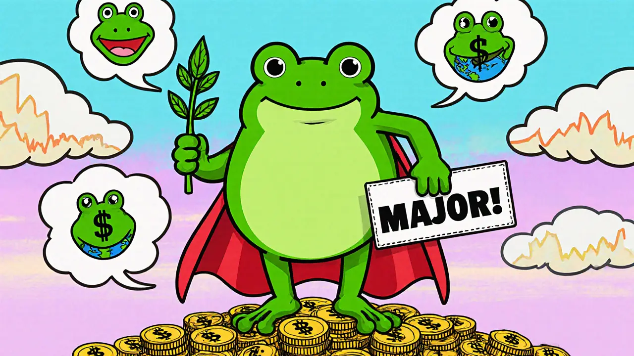 What is Major Frog (MAJOR) crypto coin? A real look at the meme coin with a green twist