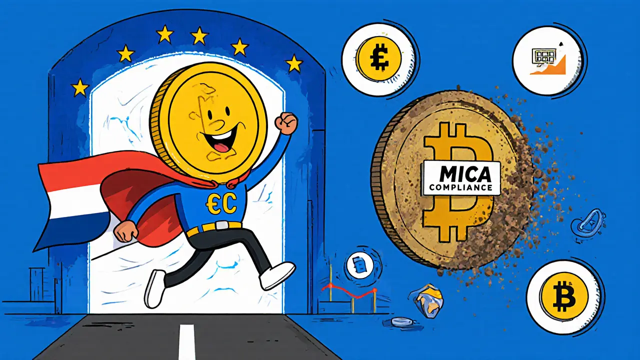 USDC and other approved stablecoins flying through EU portal, USDT tripping behind