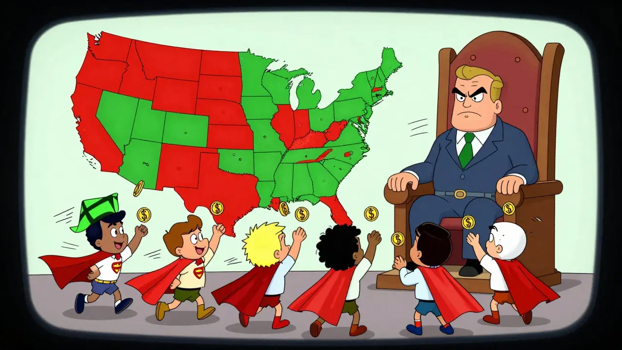 Users send digital dollars with capes as regulators watch over U.S. states.