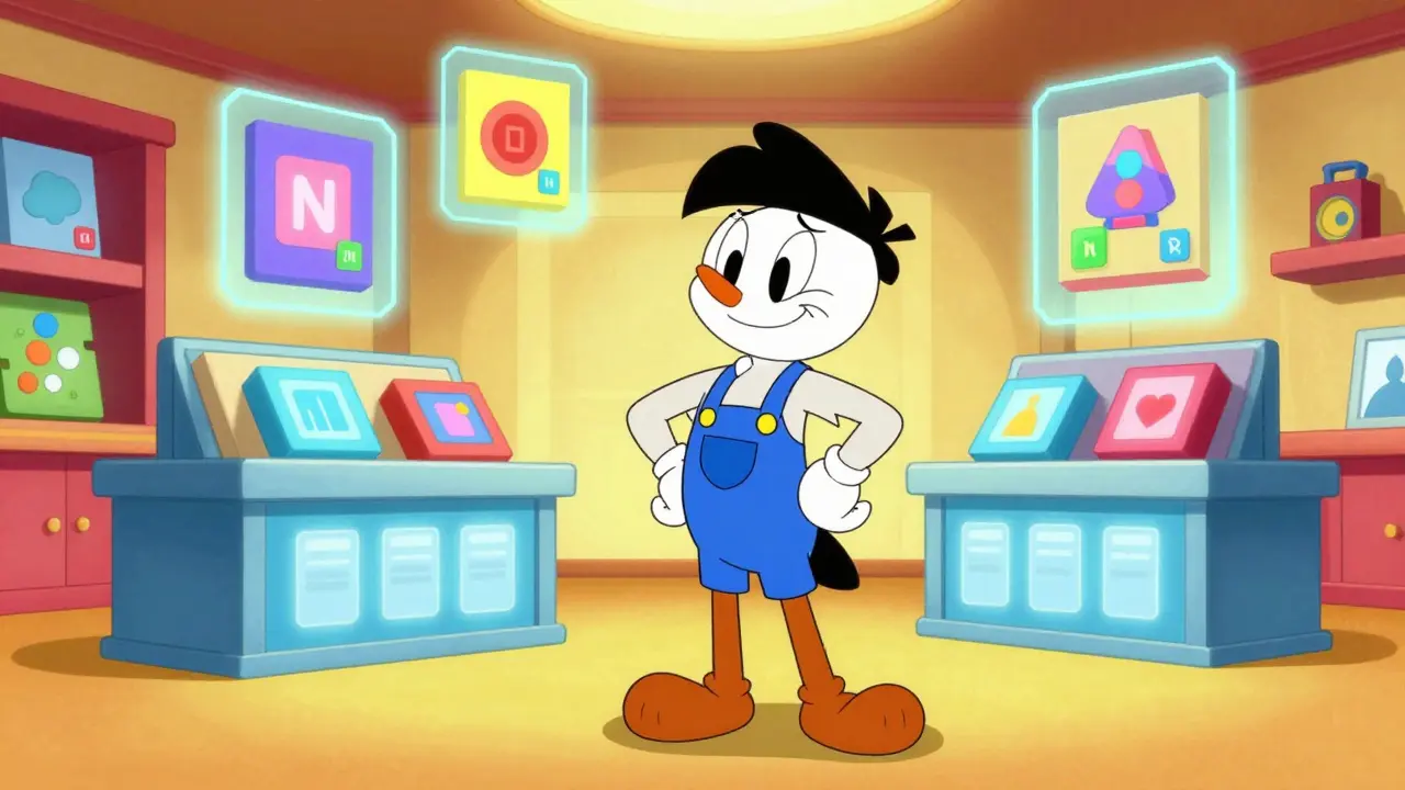 Merchant celebrating digital NFT store creation success