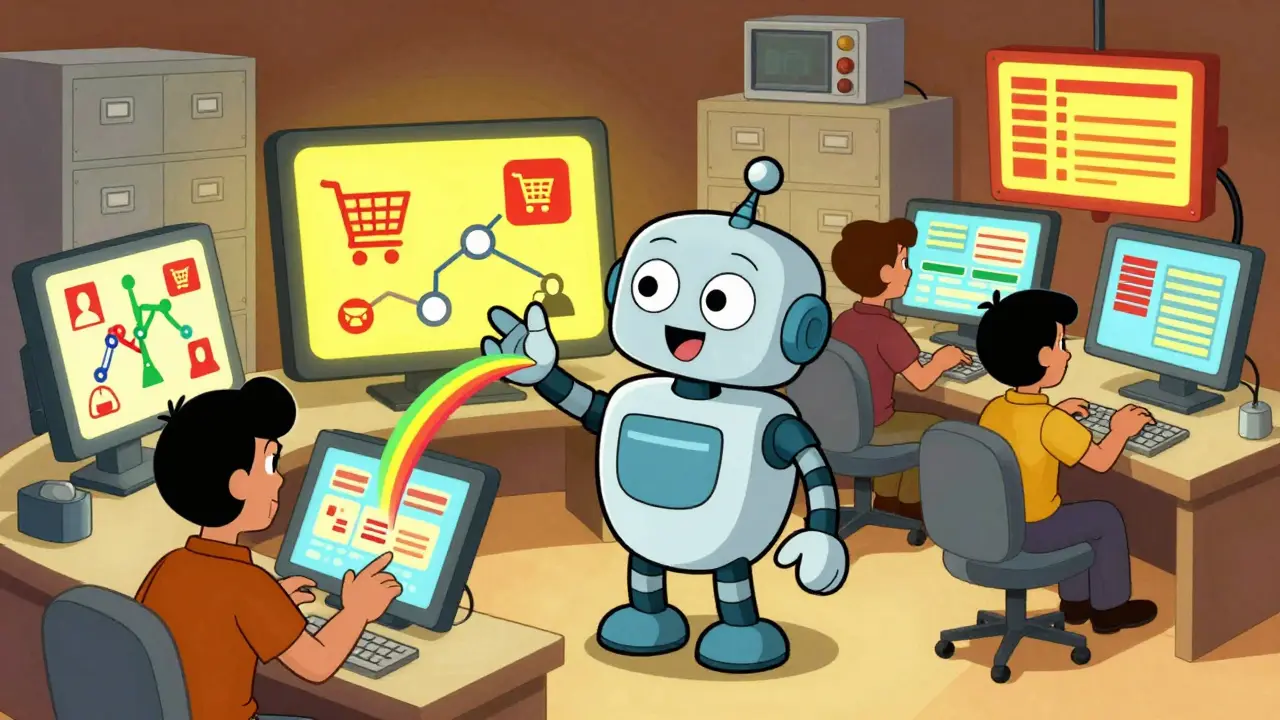 Robot assistant helps humans manage online sales analytics