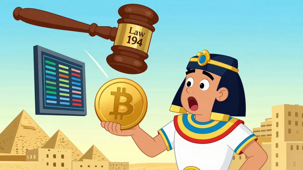 Understanding Egypt's Crypto Ban: A Guide to Law 194 of 2020