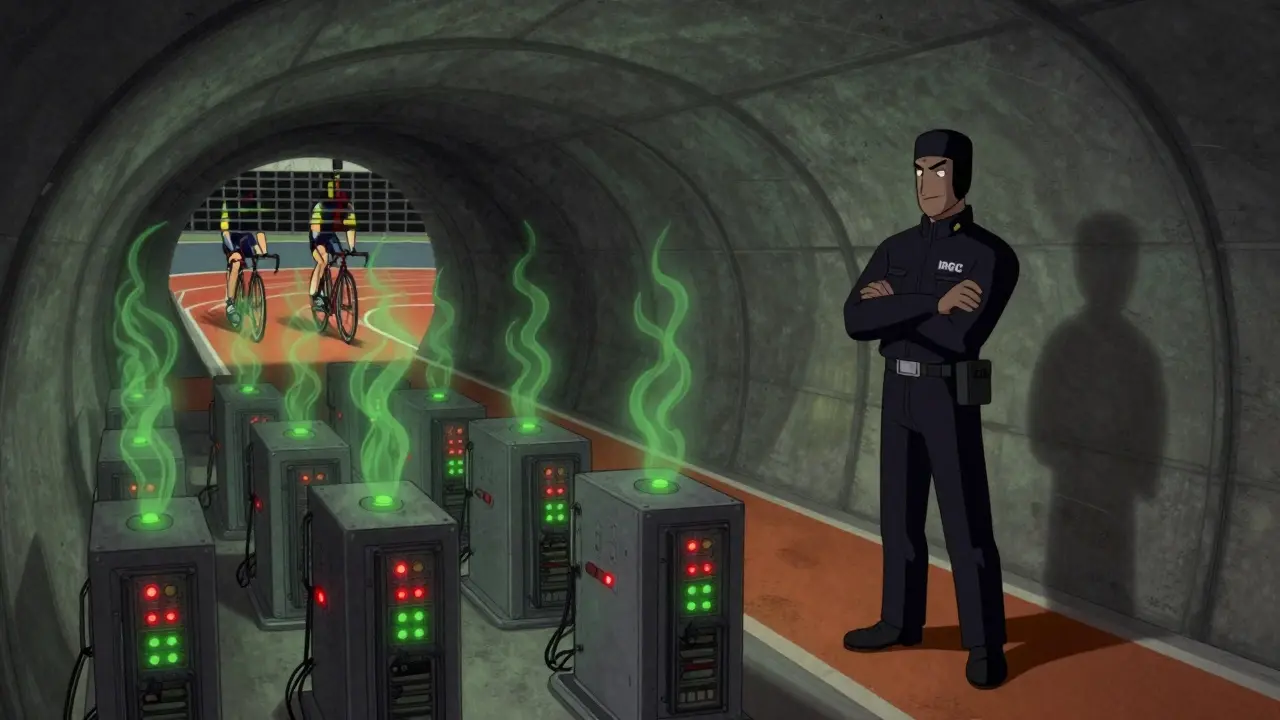 Hidden crypto miners in tunnels under a sports track