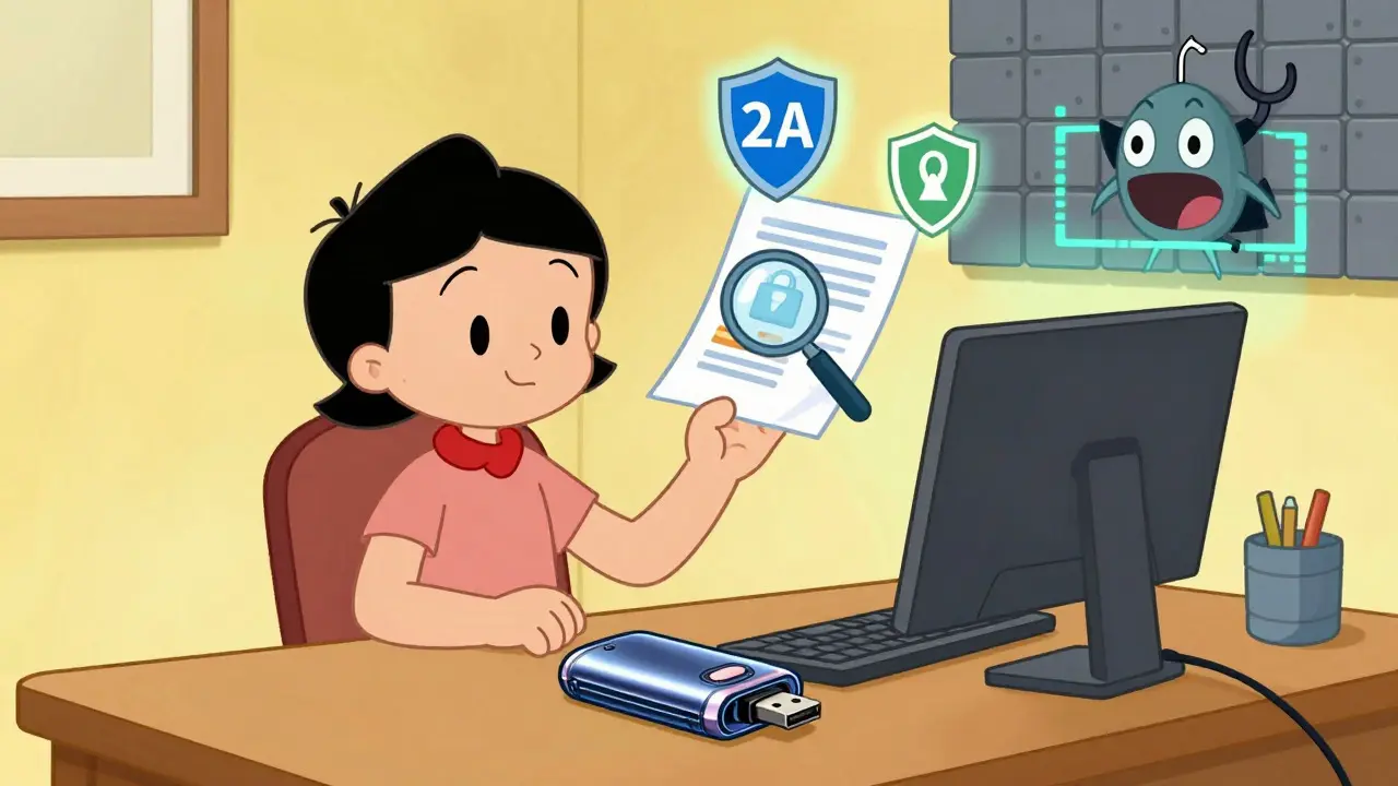 Character securing crypto with hardware wallet and 2FA shields