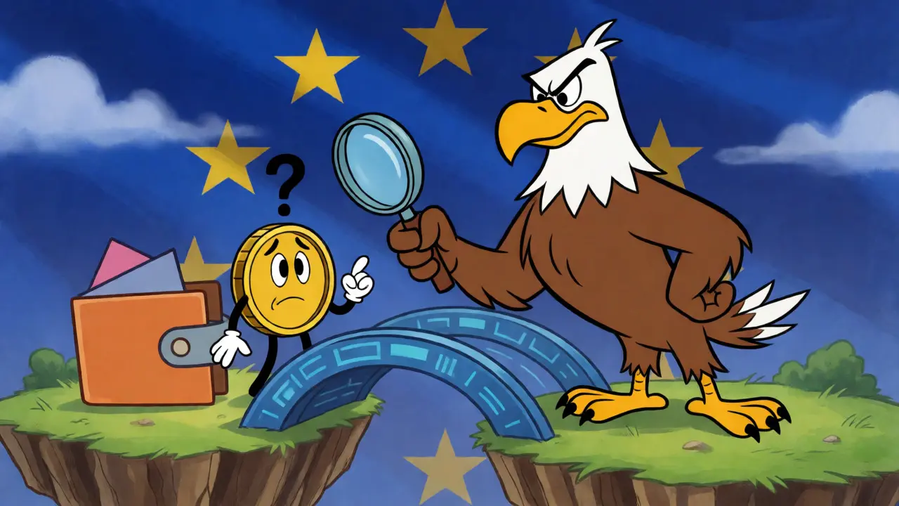 Regulatory eagle checking crypto wallet identity under TFR rules