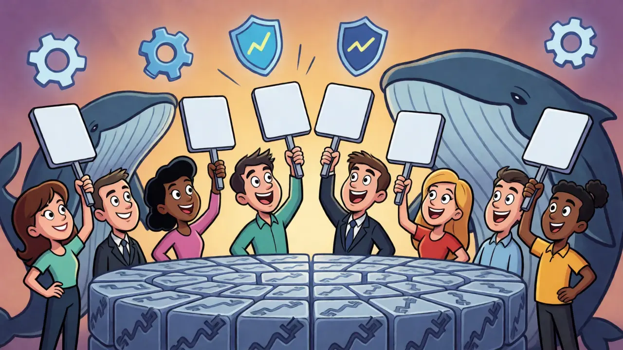 Retail investors voting on protocol changes alongside whales at meeting